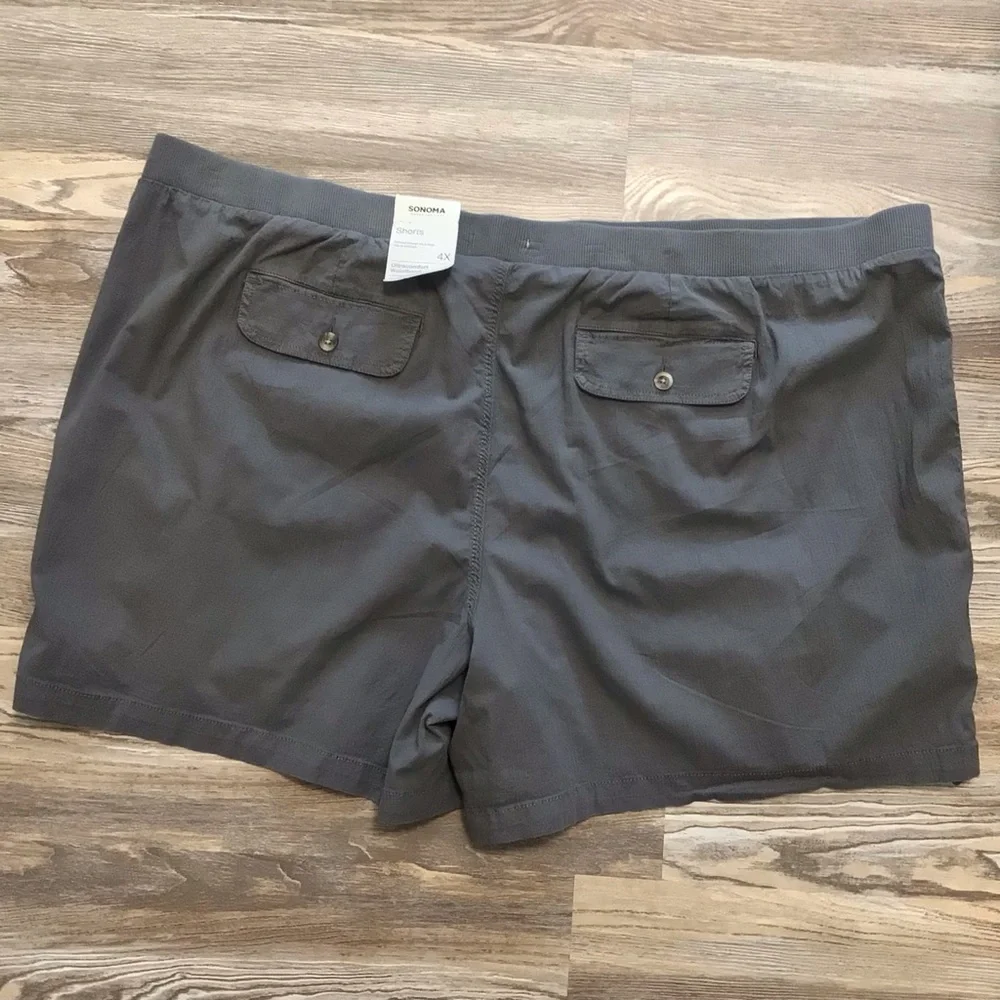 Sonoma Captive Gray Easy Pull On Utility Short Ultracomfort Waistband 4X NWT